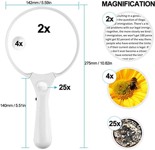 Lunettes de Loupe à LED pour lecture et réparations de précision - 4