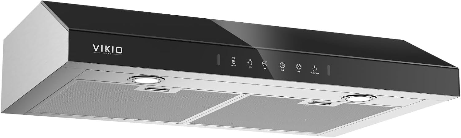 Campana extractora para debajo del gabinete de 30 pulgadas, motor centrífugo dual de 900 CFM, ventilación de cocina con conductos de 3 velocidades,