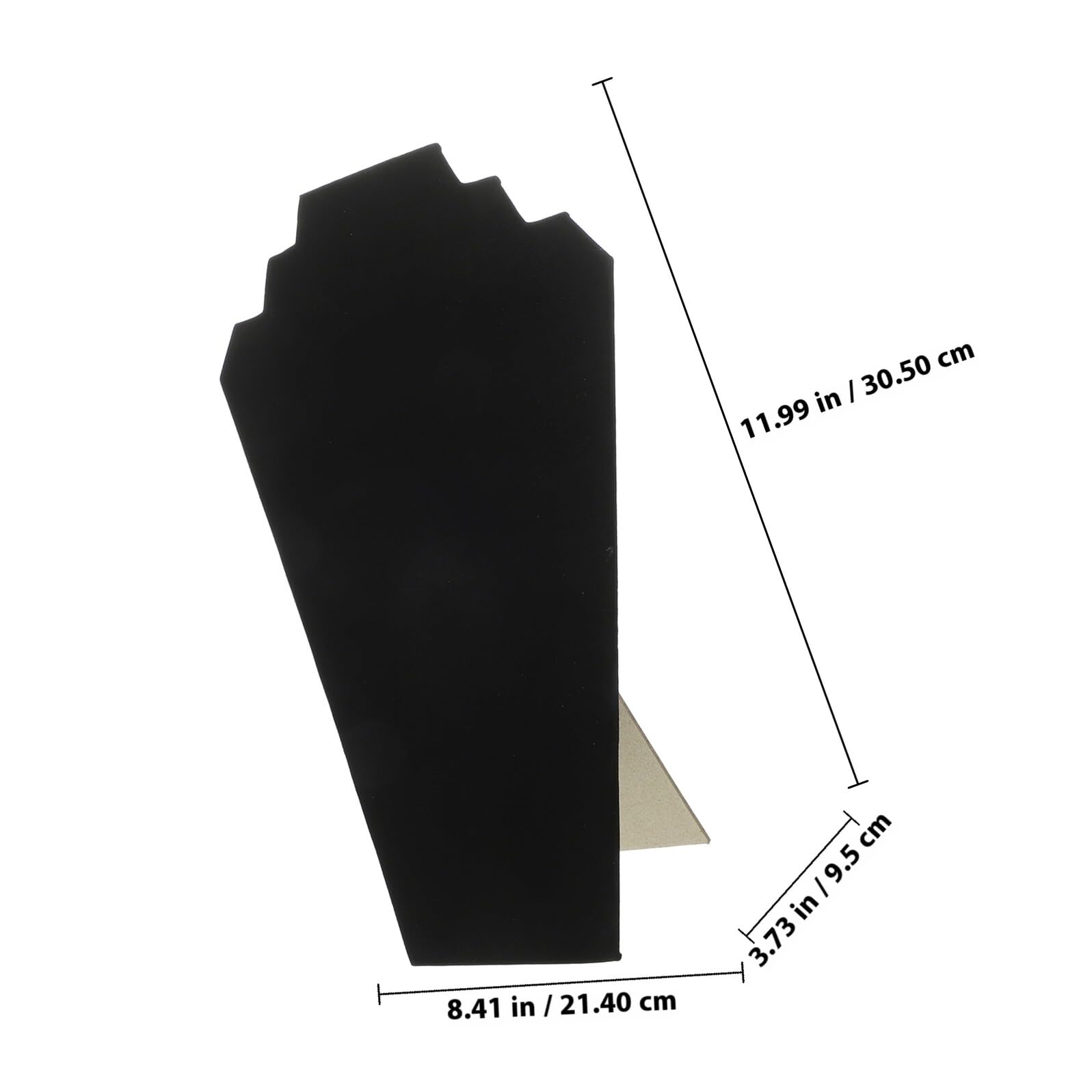 Lurrose Espositore per Collane Nero in Legno e Lint, 5 Pezzi | Supporto Versatile per Collane e Pendenti, Anti-groviglio, per Casa e Fiere Commerciali