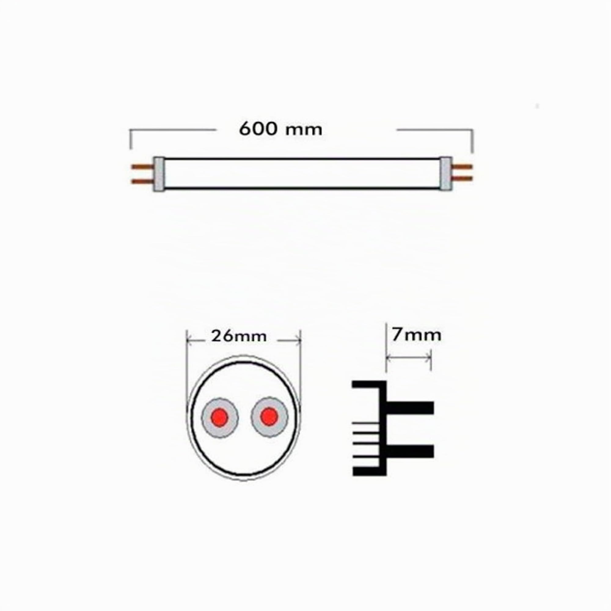 FactorLED Pack x10 Tubo LED 60cm Cristal 10W, SMD2845, Standard T8, 170 Lm/W, 1700Lm, NO FLICK, Bajo consumo y Alta luminosidad (Blanco Neutro (4000k))