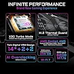 GIGABYTE B850 AORUS Elite WIFI7 AMD AM5 ATX Motherboard, Support AMD Ryzen 9000/8000/7000 Series, DDR5, 14+2+2 Power Phase, 3X M.2, PCIe 5.0, USB-C, WIFI7, 2.5GbE LAN, EZ-Latch, 5-Year Warranty - Image 2