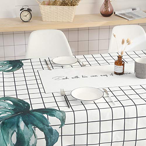 Nappe coton polyester décoratif grand tour et rectangulaire pour table