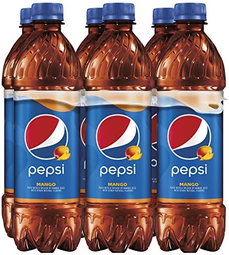 Pepsi Regular Mango, 16.9 Fl Oz Cans, 6 Pack