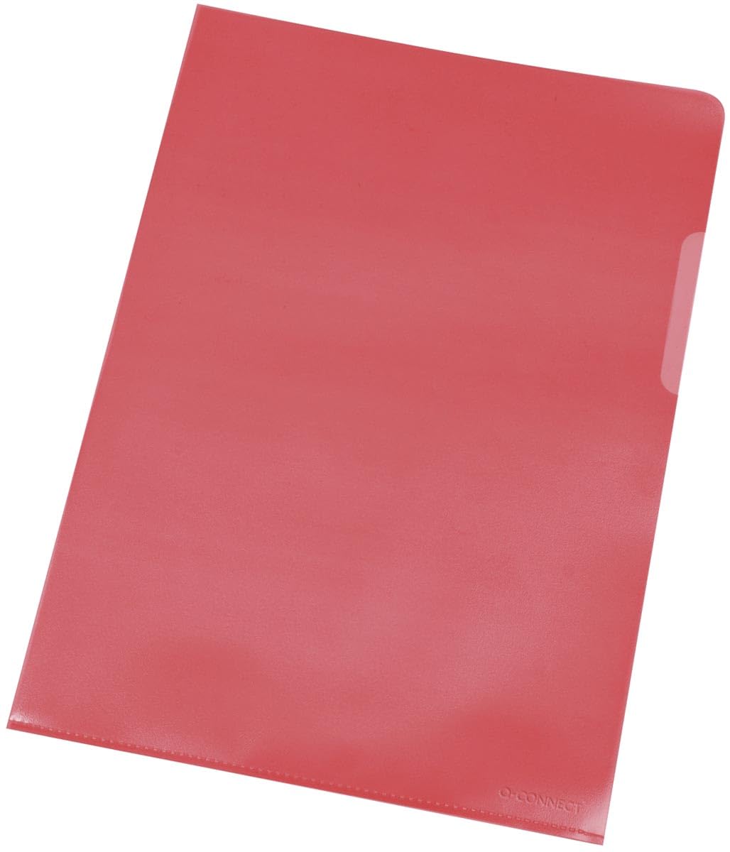 Connect Plastic L-Folder A4 Red - folders (czerwony, A4, 225 mm, 310 mm)