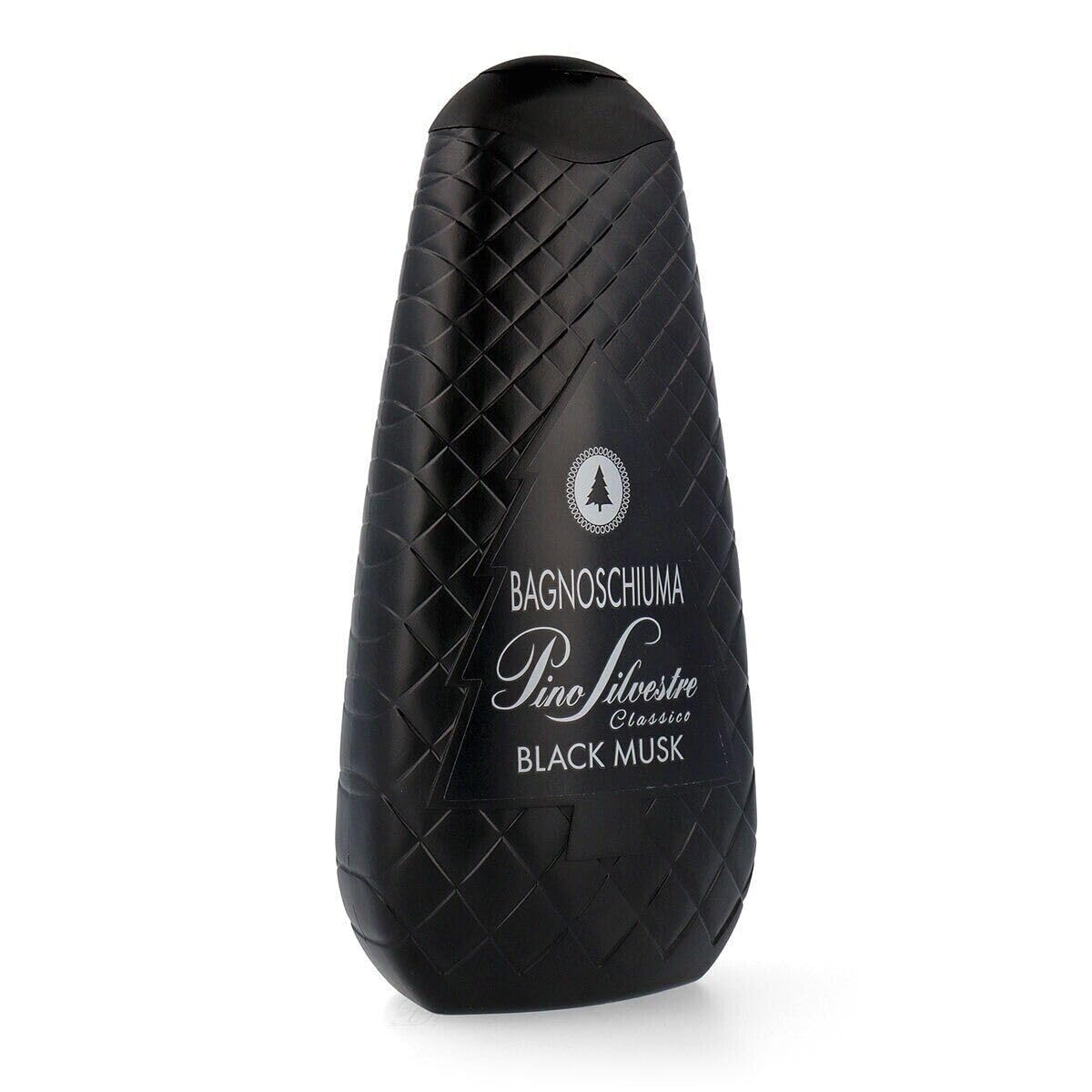 Pino Silvestre Bath Foam Bagnoschiuma Classico Black Musk - Gel de ducha (12 unidades, 750 ml, incluye 1 paquete de polvo de talco FELCE AZZURRA), bolsa de 100 g