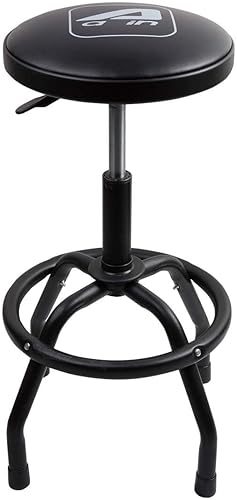 PONO Taburete de bar de altura ajustable de 300 libras, taburete de bar giratorio neumático, giratorio de 360 grados, taburete de marco de acero