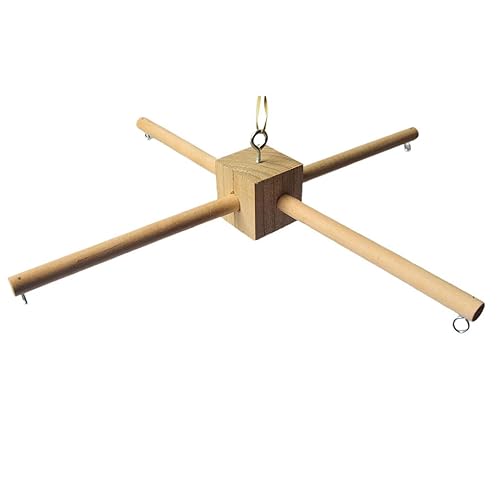 Miniatura 7 de foshan Idkska - Percha móvil de madera para bebé, marco de suspensión móvil para cuna de bebé, soporte móvil de bricolaje para bebé en campana de