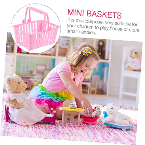 LABRIMP 12 Pçs Mini Cesta De Compras Brinquedo Para Brinquedos De Armazenamento De Bebê Brinquedos A
