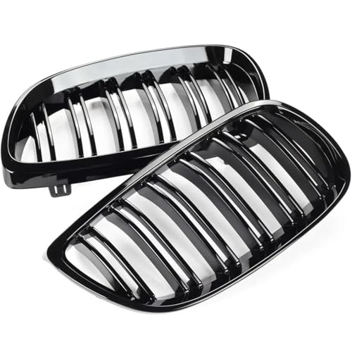 Calandre avant pour BMW E92 E93 M3 en noir brillant à fixation par clips d'origine 2006-2009