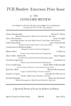 Paperback TCR Readers: Emerson Prize Issue 1: Special Emerson Prize Issue Book