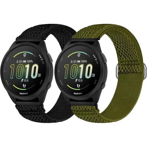 ���v �x���gGarmin Vivoactive 6/Vivoactive 5/3/Garmin Forerunner 55/570 42mm/165/645/245 Music�p 20mm �L�k���r���v �E�H�b�`�o���h �N�C�b�N�����[�X �i�C������ �����p