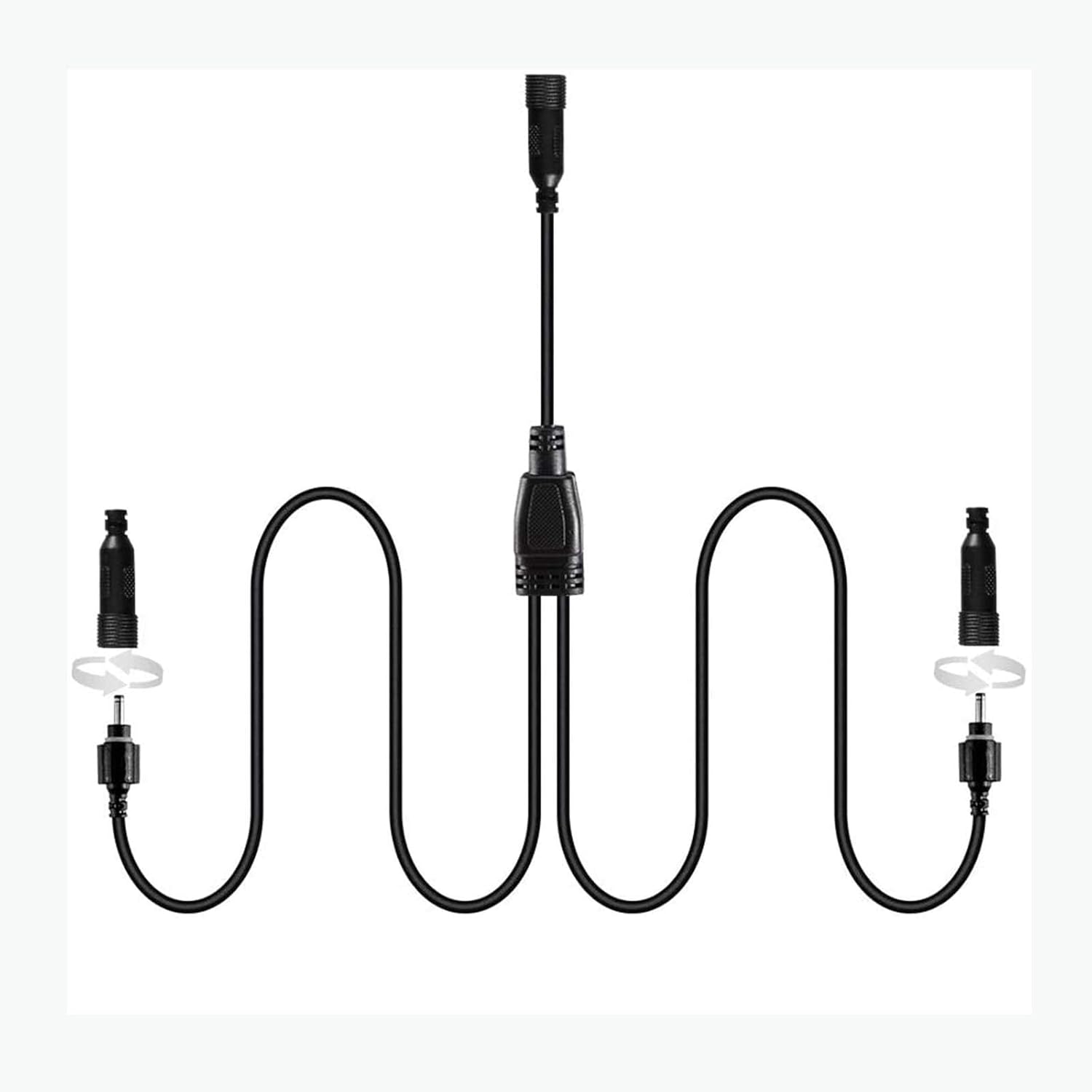 6 Pack Landscape Path Lights Cool White and 2 in 1 Splitter