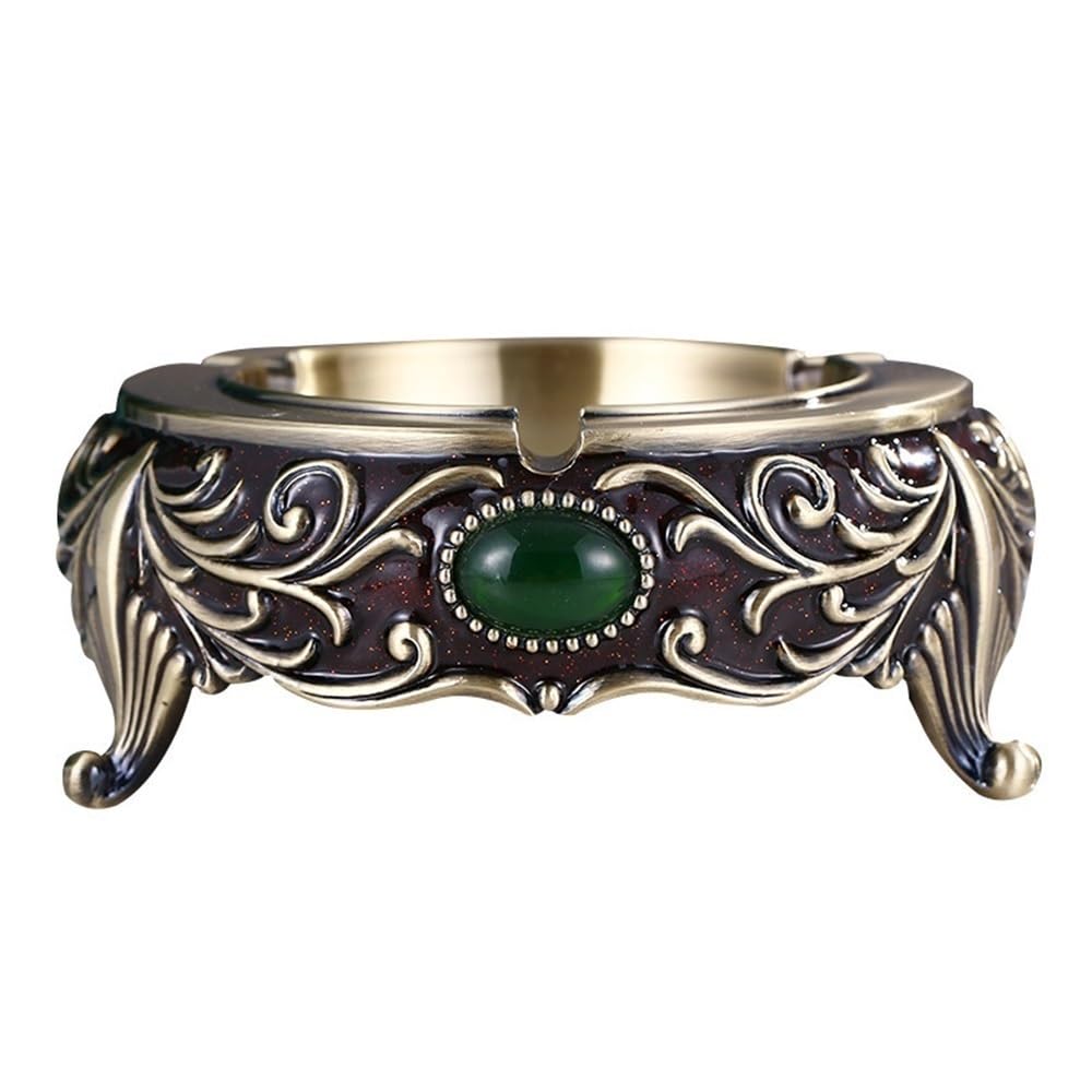 Ashtrays Ashtray Metal Unique Pattern for Office Home Hotel Living Room Desktop Cigar Holder Decor