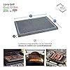 Etna Stone & Design Pierre de lave de l’Etna pour four et barbecue, pour cuisson de la viande, du poisson, des légumes et de pizza, 40 x 30 x 2 cm Médium gris