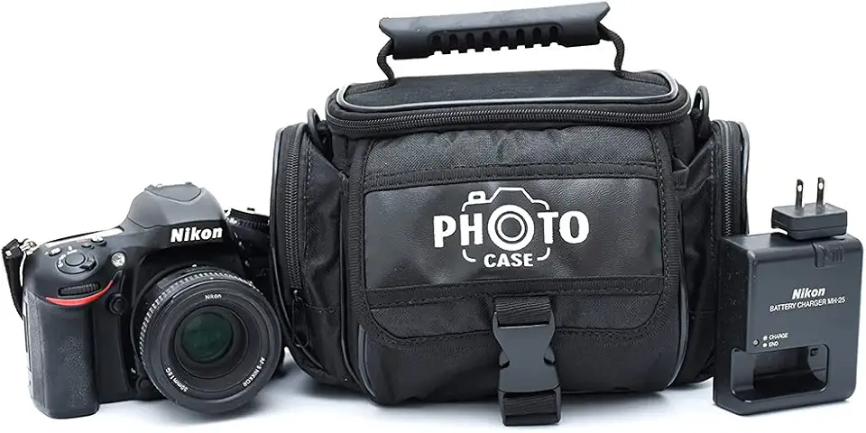 Bolsa Camera Fotografica Polo Culture Compatível com Canon Nikon Sony Fuji e Acessórios Envio Já