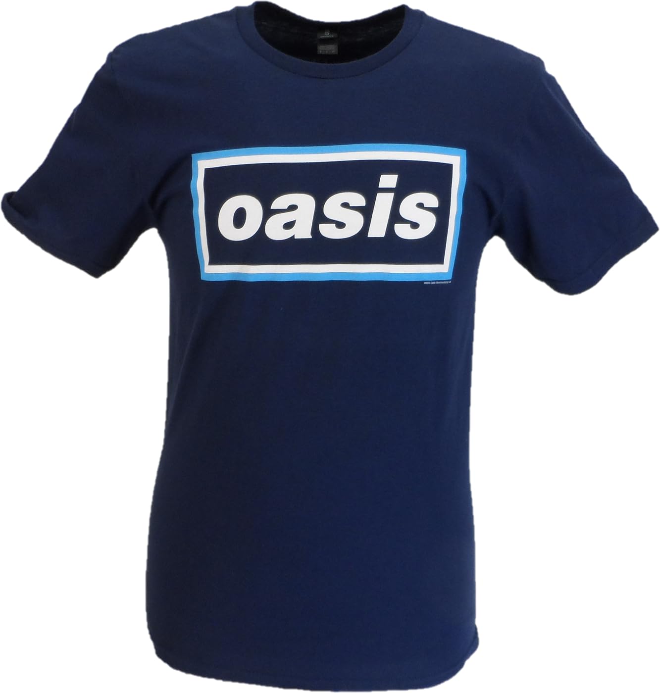 Mazeys Men's Navy Blue Maine Road Event Official Oasis T Shirt… (Uk, Alpha, L, Regular, Regular, )