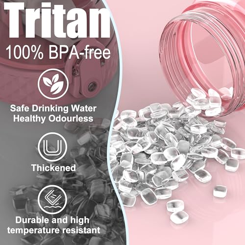 GOPPUS Water Bottle Clear Water Bottles 32oz Motivational with Time Marker Tritan BPA Free Sports Water Bottles Wide Mouth for Gym Travel Home School Office