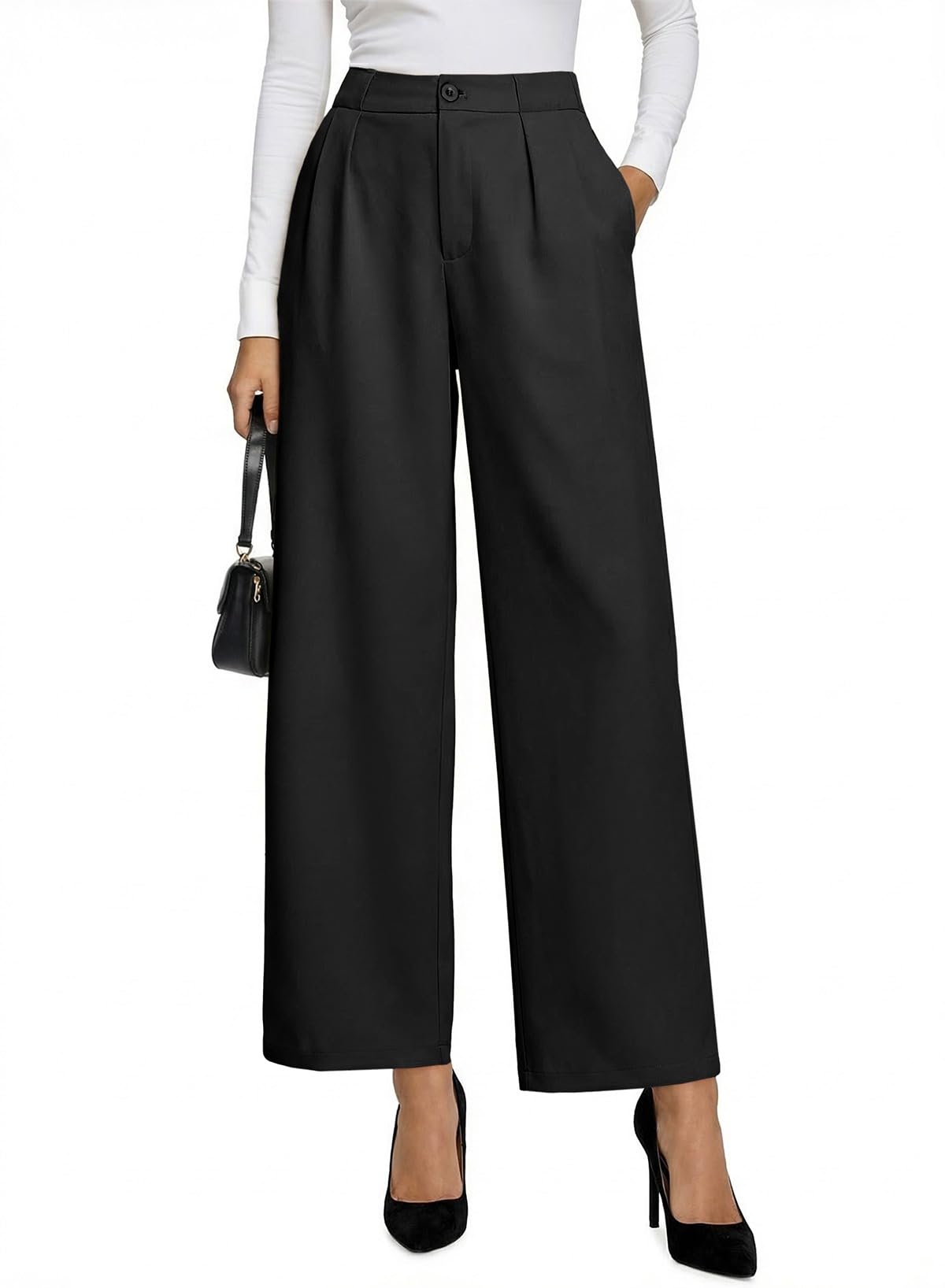 EVALESS Womens Dress Pants High Waisted Business Casual Work Office Trousers
