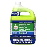 P&G Professional Floor Cleaner from Mr. Clean Professional, Bulk Liquid Concentrate fro Hardwood, tile or Terrazo Floors, Commercial Use, Lemon Scent, 1 Gal. (Case of 3) - PGC02621CT,Yellow