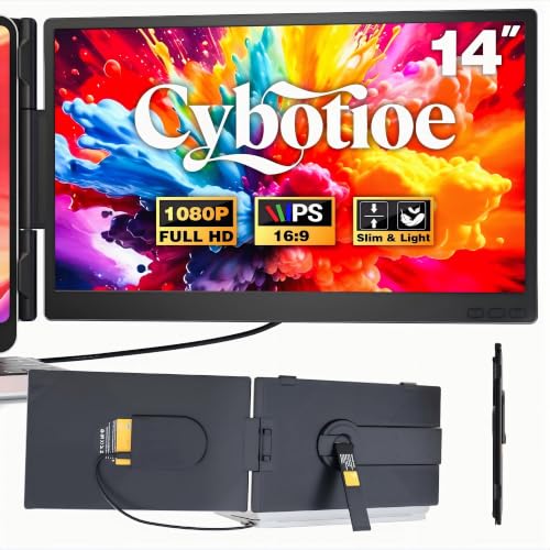 Image of Laptop Screen Extender, 14 inch FHD 1080P Portable Travel Monitor