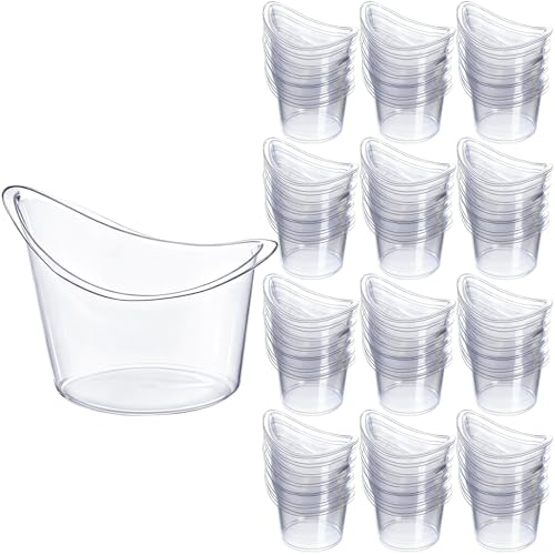 ZOOFOX 260 Pieces 5ml Disposable Eye Wash Cup, Plastic Eyes Cleansing Cups with Eye Shaped Rim, Portable Eyes Rinse Cup for Refresh and Clean Tired Eye