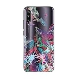 Material : Silicona . NOVAGO Funda Compatible con XIAOMI Mi A3 Gel de Silicona Resistente con Motivos (Plumas)