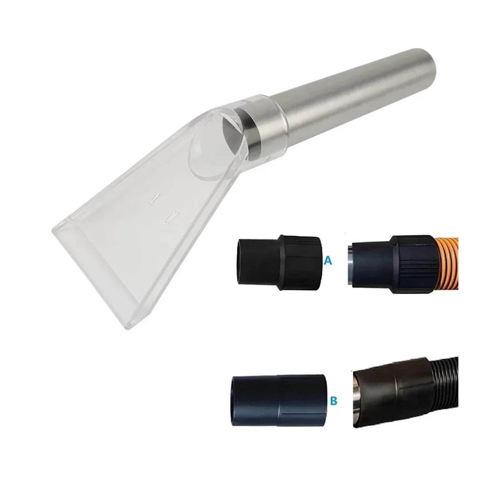 Aspiradora Giratoria Universal De 38mm, Cabezal De Cepillo De Suelo, Boquilla Transparente For Alfombras, Suelo Duro, Adaptador De Herramienta De Limpieza Del Hogar(B)