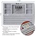 The Beadsmith Mini Bead Board - Grey Flocked, 4 Straight Channels, 5 Recessed Compartments, 7.75 x 11.25 inches, Design Boards for Creating Bracelets, Necklaces and Other Jewelry