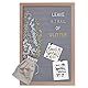 Gadgy ® Retro Filz Letter Board Grau | Mit 710 golden, Silber & weiße Buchstaben und Beutel | 30x45 cm