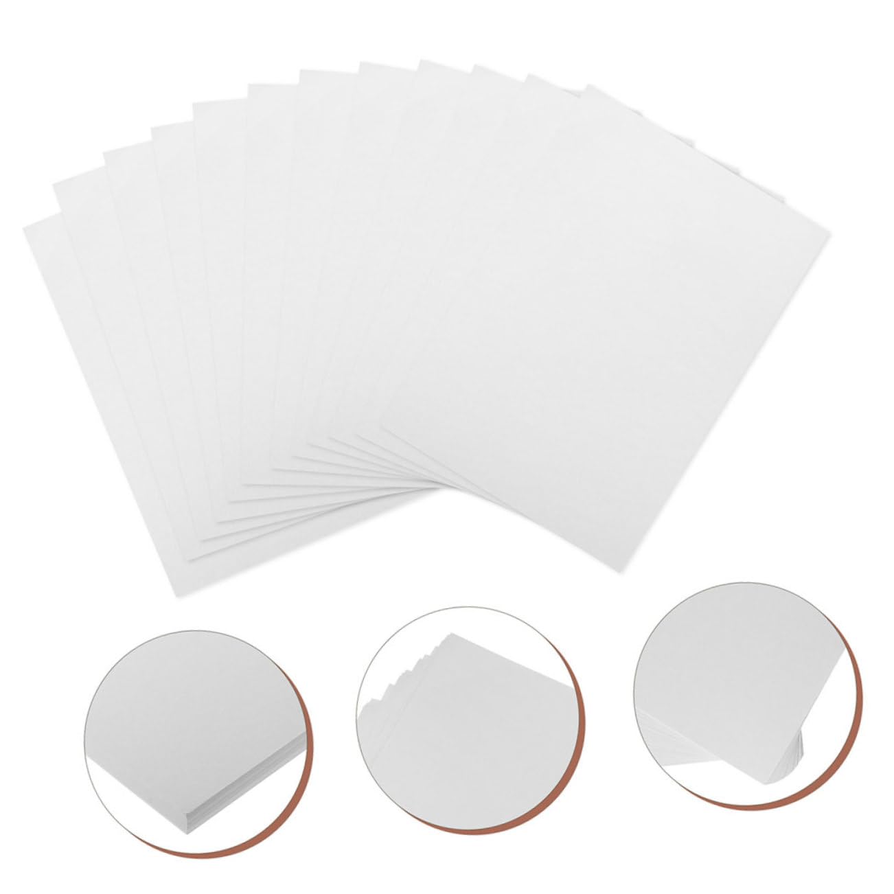 Aquarellpapier 160g 8k Weiß, 100 Blatt, Dickes Malpapier | Wasserfarben und Acrylfarben, Grobe Struktur, Papier für Malheft und Übungsblätter