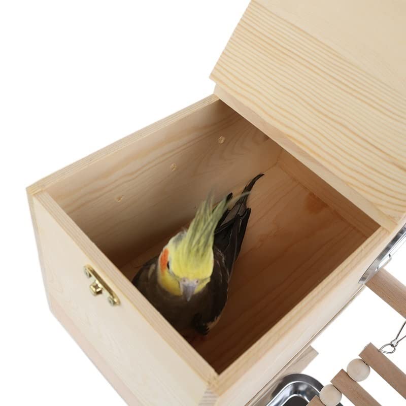 Puesto de pájaros Soporte de Juego for Loros, Nido cálido, pájaro, Escalera Escalada, peonía, fénix Negro, Periquito, Juguetes Entrenamiento