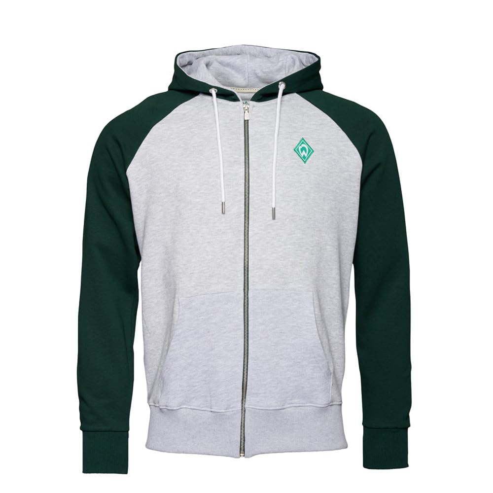 Werder Bremen SV GOTS Sweatjacke grün/grau