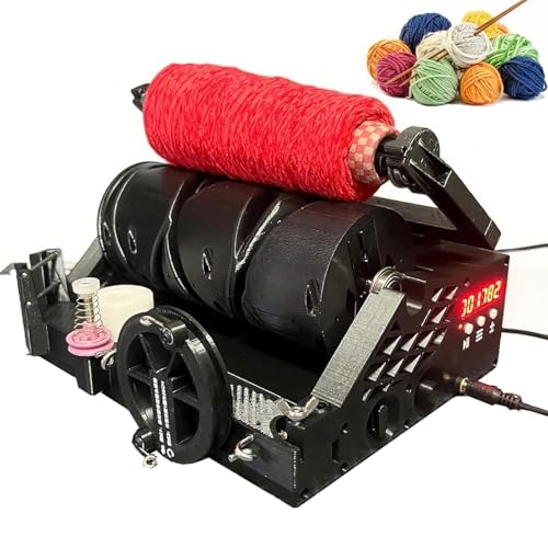 Máquina eléctrica hiladora de hilo, bobinado automático con calculadora de longitud para fabricación profesional de hilo y manualidades