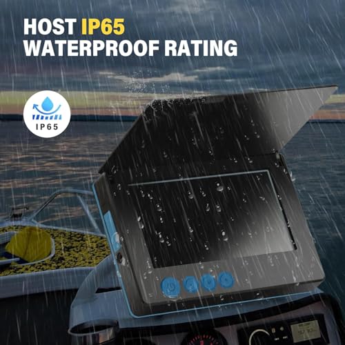 Image of 4.3 inch Fish Finder Underwater Fishing Camera, 8000mAh Li-Battery, Wide-Angle Infrared LED Night Vision Camera, Host IP65 Waterproof, with 4.3 inch IPS Display for Ice, River and Boat Kayak Fishing