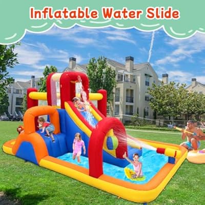 Aufblasbare Wasserrutsche: Müheloser Sommer-Spaß für Kinder – Bild 6