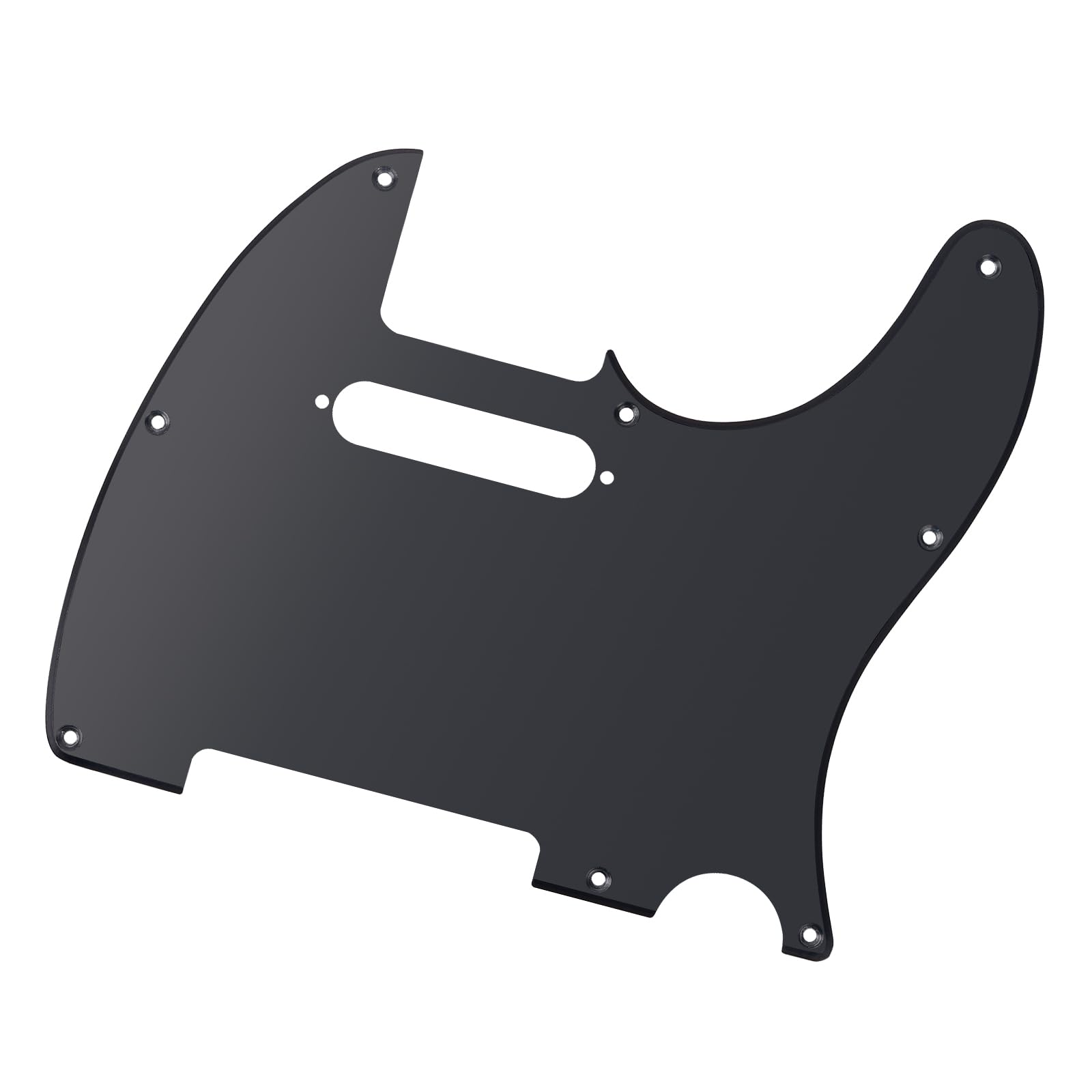 Banworks 1 Ply Tele Pickguard 8-Hole Electric Guitar Pickguard Scratch Plate for USA/Mexican Modern Style Standard Tele Telecaster JT/HB-03 Matt Black - Image 4