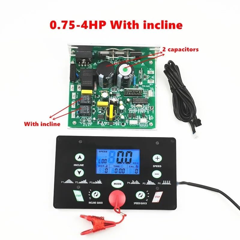 Carte de Circuit imprimé Universelle for Tapis de Course 1HP-4HP, écran de Console for Tapis de Course MC2100ELS-18W(No Incline 0.75-2HP)