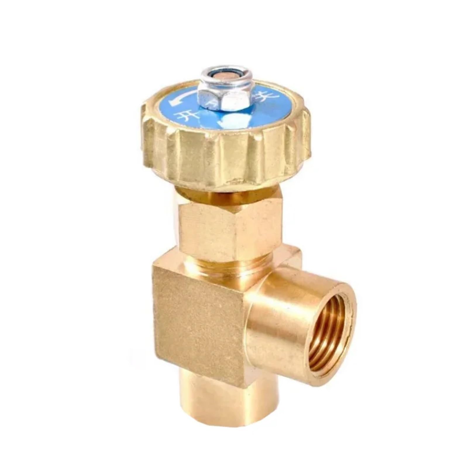 Lizhayg One Color Isolation Valve 1Pcs Brass Needle Valve - F1/4,1/8 Right-Angle Throttle For Precise Flow Control & Regulation(Parallel F1 8)