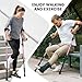 Carehofu Ergonomic Forearm Crutches Spring Assist Crutches for Adults,Comfortable and Height Adjustable Arm Crutches Forearm with Anti-Slip Base,Walking Crutches with Cuffs