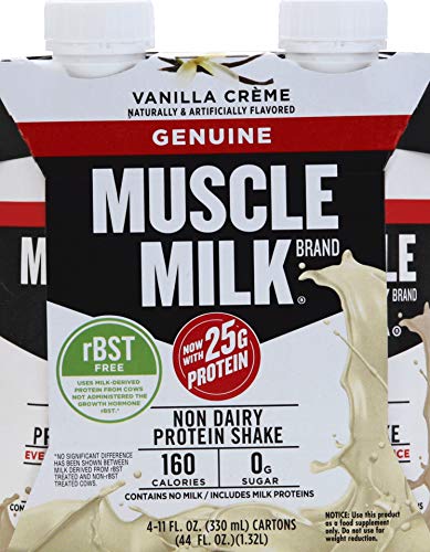 Muscle Milk Vanilla Creme Dietary Supplement 4ct, 44 Fl Oz