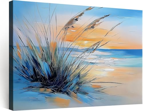 DÉCORATION MURALE PEINTURE 90X60 CM grand tableau moderne abstrait avec cadre en bois véritable