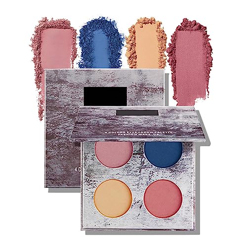 4 Fashion Colors Eyeshadow Palette To Diy Your Exclusive Makeup.soft Skin-Friendly Powder Like Silk,Break Easily And Not Powder,Double Tri Colors Matching Collocation Like A Painting. Sunset# #TOP20