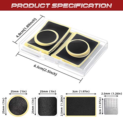image for Boao 40 Pieces Bicycle Tire Repair Kit Includes 36 Pieces Glueless Bik