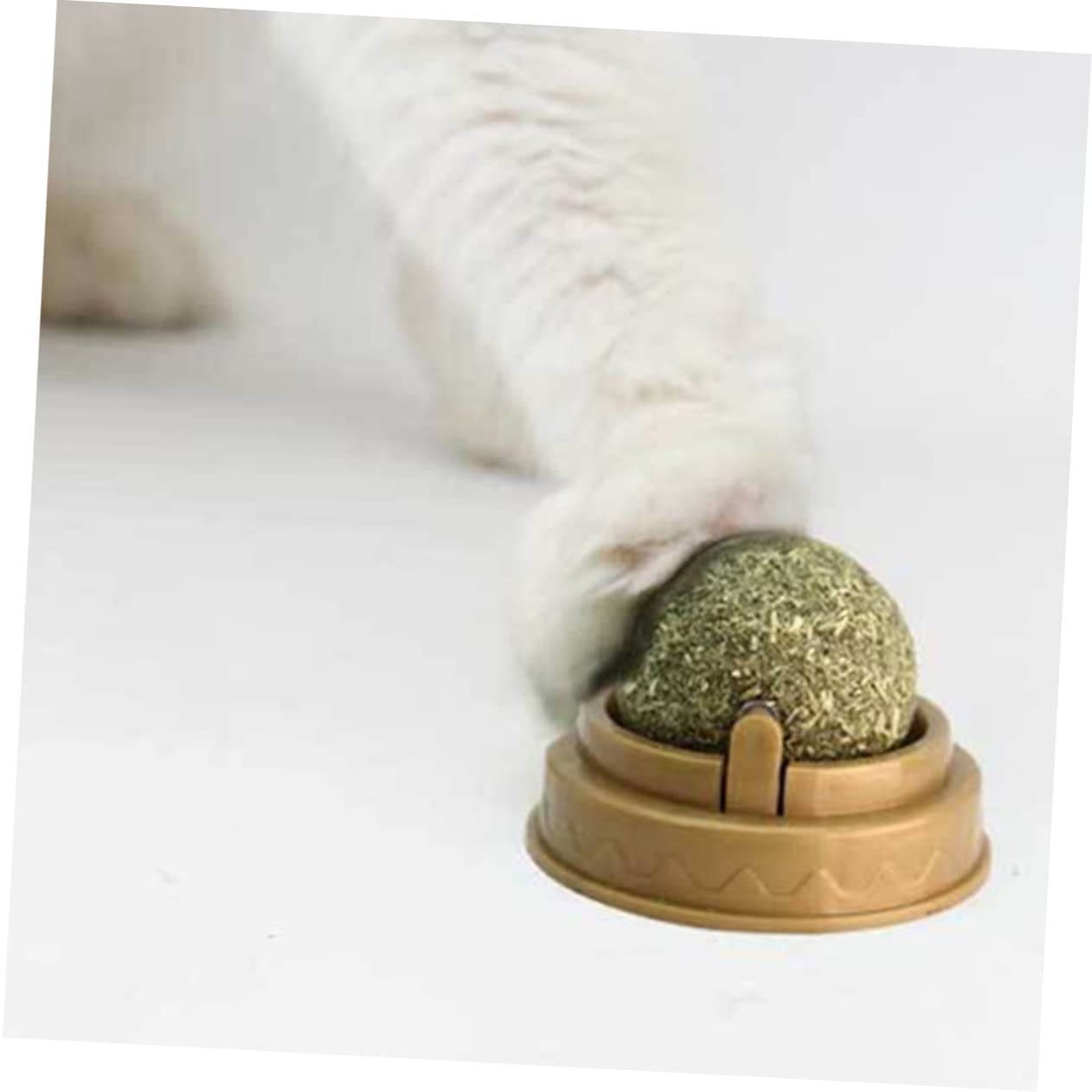 DOITOOL 12piezas Juguete Interactivo para Gatos Bolas De Menta para Pegar La Pared Promotor De Digestión y Limpieza Juguete Rotativo para Estimulación y Diversión De Gatos Pequeños