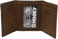 Vista 2 de Cartera triple marrón lisa "Hooey Classic