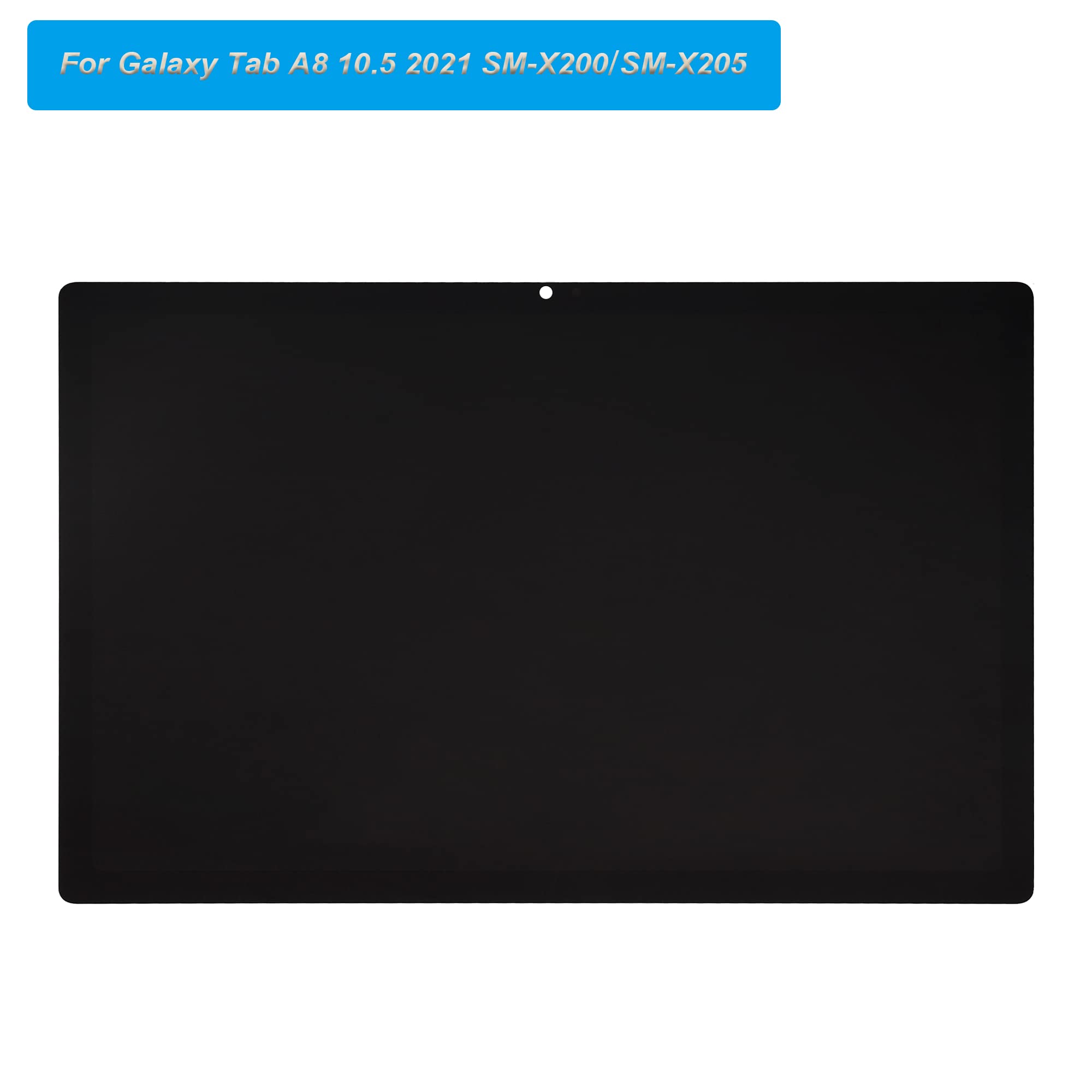 Pantalla táctil de repuesto compatible con Samsung Galaxy Tab A8 10.5 2021 SM-X200, SM-X205 de 10,5 pulgadas, con herramientas