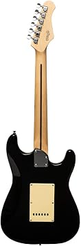 Stagg SES-30 BK 3/4LH 3/4 Size Left Handed Electric Guitar - Black