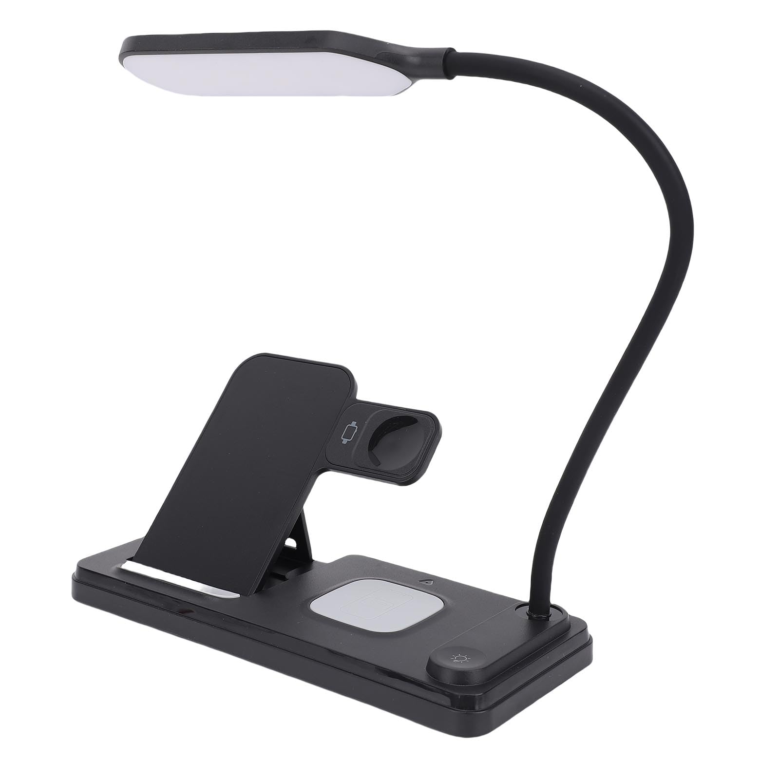 Fabater 15W Charge Rapide 3 en 1 Station de Charge sans Fil Multi-appareils - Écouteurs de Montres Entente avec des Lampes pour Les Ventilateurs de Famille, Black ABS Composite Matériau