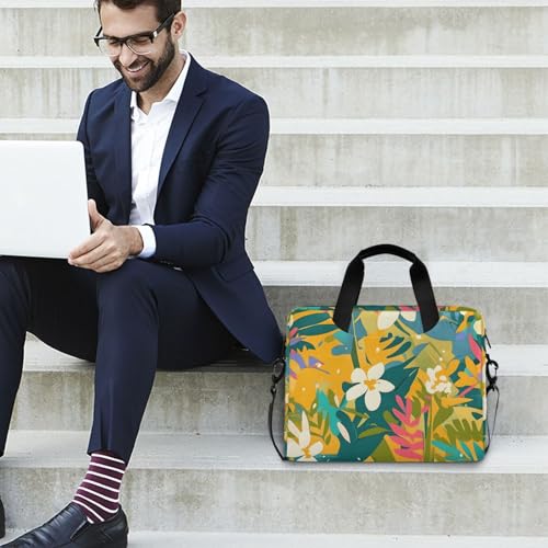 Funda para portátil con flores tropicales 13-15.6 pulg miniatura 3