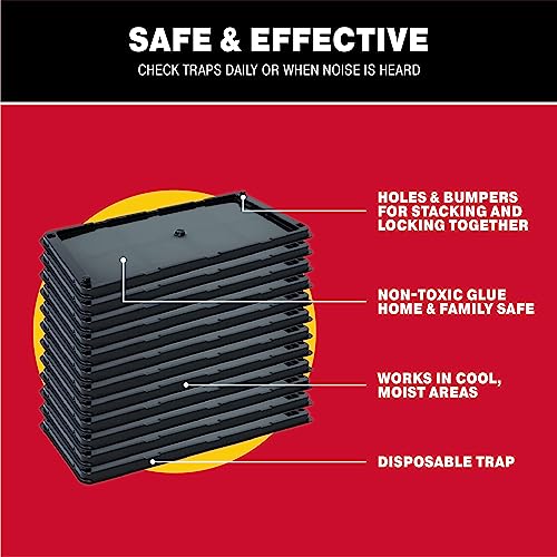 Catchmaster-Glue-Mouse-Traps-Indoor-for-Home-12PK-Bulk-Glue-Traps-for-Mice-and-Rats-Pre-Baited-Adhesive-Plastic-Trays-for-Inside-House-Snake-Lizard-Insect-Spider-Traps-Pet-Safe-Pest-Control